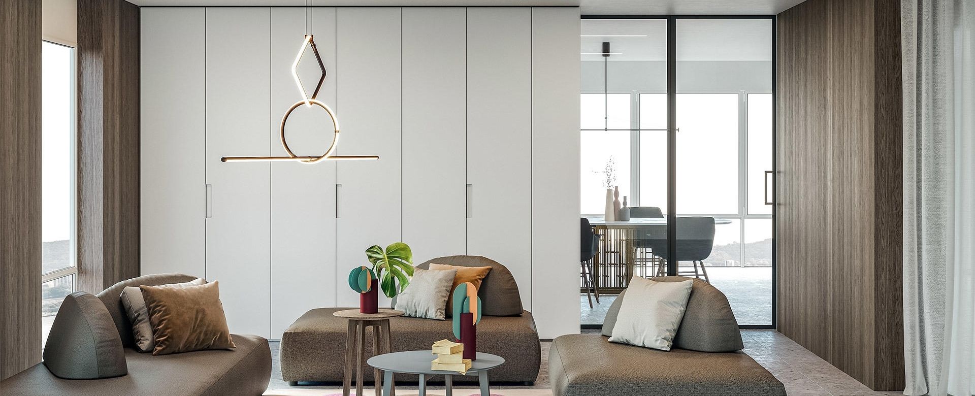 Arco Italian Wardrobe Cabinet 1