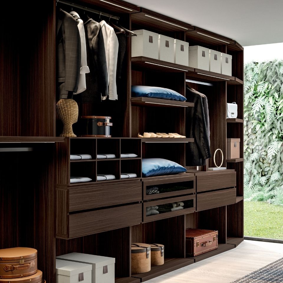 Geometric Walk-in Closet Details 1