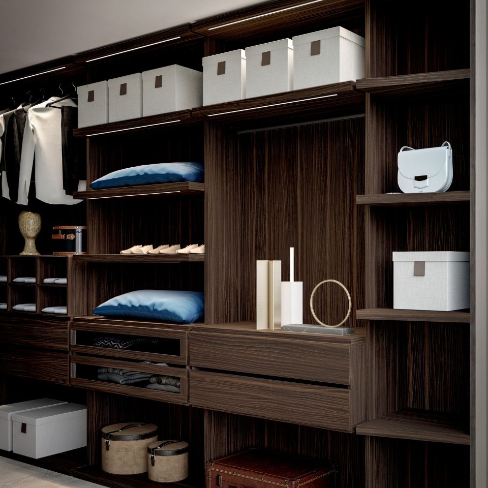 Geometric Walk-in Closet Details 2