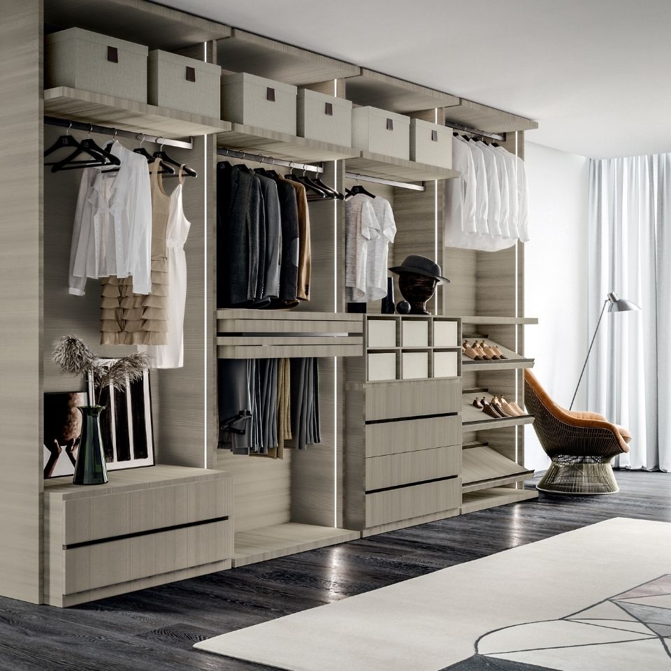 Geometric Walk-in Closet Details 3